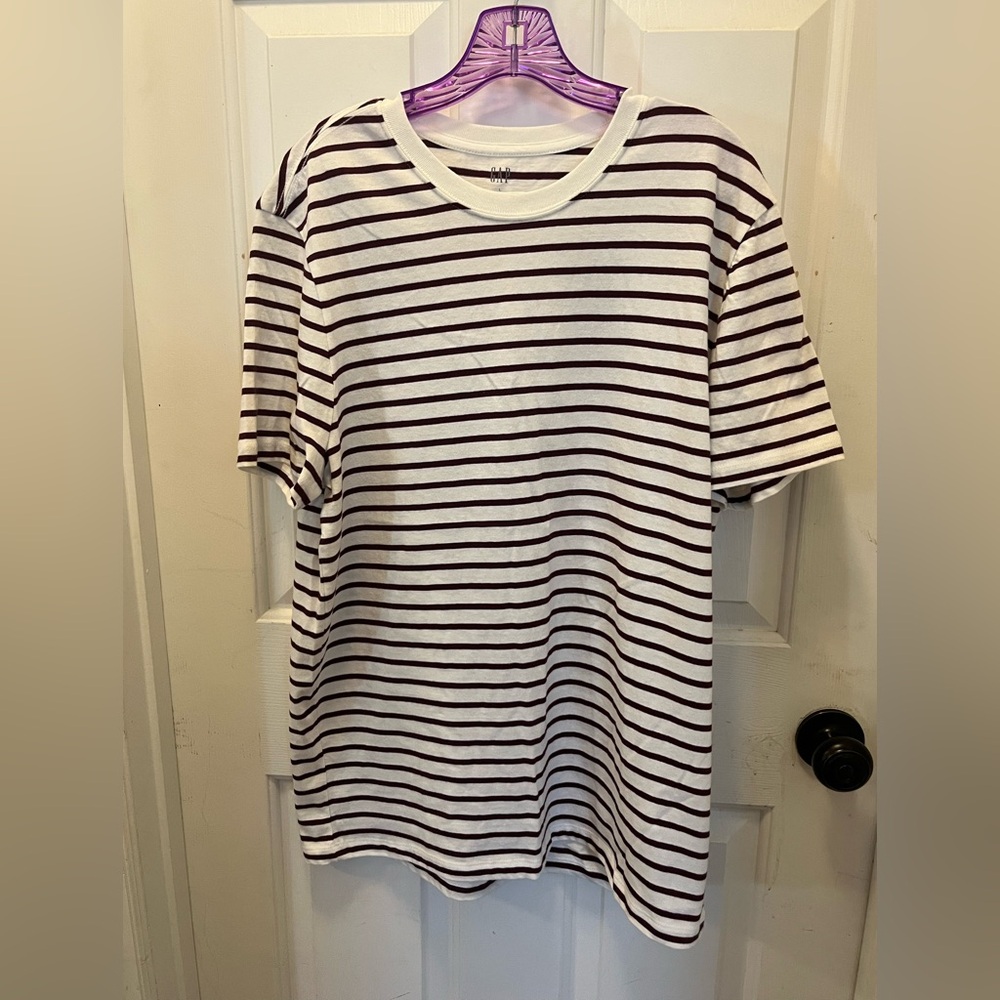 NWT Gap Men’s Everyday Soft Striped Tee - Sz Large